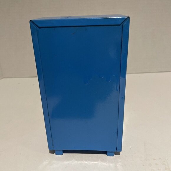 VTG Metal Blue Realistic Doll’s Closet School Locker Storage Barbiecore 6.5X3.5" - Picture 7 of 10